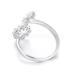 Кольца-манжеты из стерлингового серебра 925 пробы с родиевым покрытием STER-F048-21P