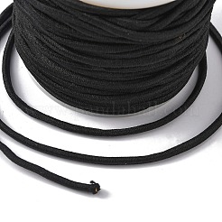 弾性コード  ブラック  3mm  約20m /ロール&nbsp;EW-WH0001-01-3mm