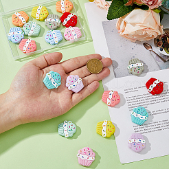 20 шт. 10-х цветные бусины из пищевого экологически чистого силикона для кексов SIL-DC0001-71