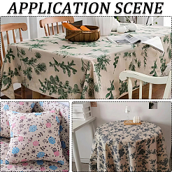 1м прямоугольная хлопчатобумажная льняная ткань&nbsp;DIY-CY0002-18B