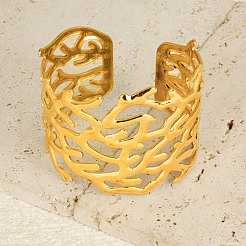 Полые браслеты-манжеты из нержавеющей стали 304&nbsp;QA6075-2