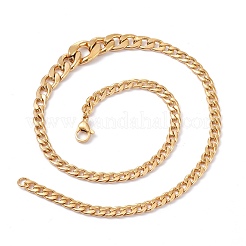 Мужские ожерелья и браслеты из нержавеющей стали 304 с вакуумным покрытием PVD SJEW-I207-01G