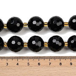 Натуральные бусины из черного оникса (окрашенные и нагретые) G-C249-A11-16mm