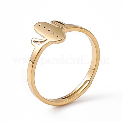 Ионное покрытие (ip) 201 нержавеющая сталь кактус регулируемое кольцо для женщин&nbsp;LS-RJEW-K238-03G