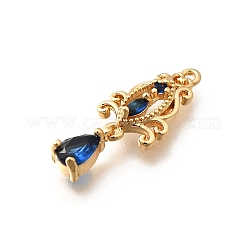 Латунные микро проложить кубического циркония подвески&nbsp;KK-K378-65G-02