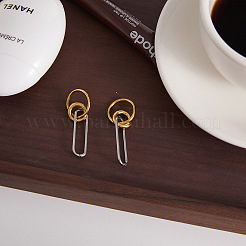 Pendientes colgantes de acero inoxidable 304 para mujer&nbsp;JW1089
