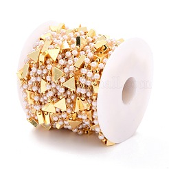 Пластиковые цепочки из искусственного жемчуга ручной работы ccb CHC-I038-22G