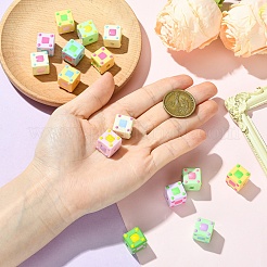 15шт непрозрачные акриловые европейские бусины&nbsp;OACR-YW0003-82