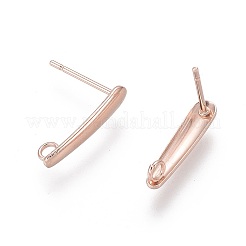 Ohrstecker-Beschläge aus Edelstahl 304&nbsp;LS-STAS-H436-22RG