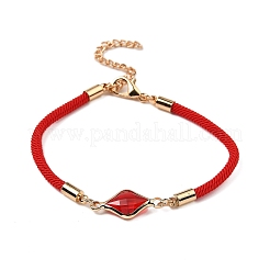 12 pz 12 colori braccialetti in poliestere&nbsp;BJEW-P340-13G-G