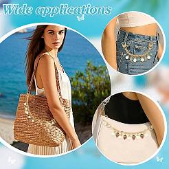 4 шт. 4 стиля сплава страз с акриловыми бусинами-жемчужинами подвеска на тросик цепочка для сумки декоративные цепочки&nbsp;HJEW-FS00060-02