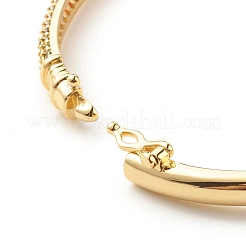 Красочный браслет на петлях из кубического циркония&nbsp;BJEW-B054-14G