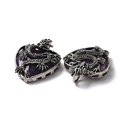 Подвески из натурального аметиста &nbsp;G-A207-04AS-04