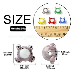Perline fatte a mano a lume 7pz 7 colori&nbsp;LAMP-CJ0002-15