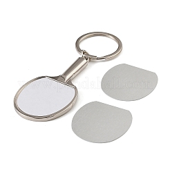 Porte-clés vierges en alliage pour sublimation de tennis de table&nbsp;AL-CBAF9A1-02P-01