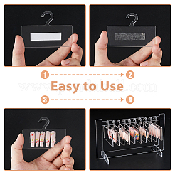 Прозрачная акриловая вешалка для дизайна ногтей MRMJ-WH0086-51