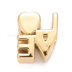 Европейские бусины из нержавеющей стали 304 STAS-I194-01G