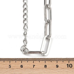 304 нержавеющая сталь скрепка цепочка витая цепь кабель цепи ожерелья для женщин мужчин NJEW-A053-01P