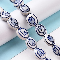 Фарфора ручной работы бисер нитей PORC-M536-02