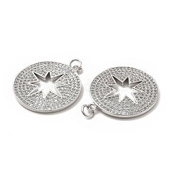 Латунные микро проложить кубического циркония подвески&nbsp;KK-E068-VB430