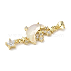 Ottone micro spianare pendenti zirconi&nbsp;X-KK-L239-043G