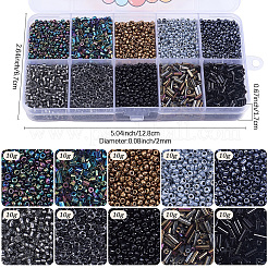 100g 10 Arten Glas Saatperlen&nbsp;SEED-PA0001-47
