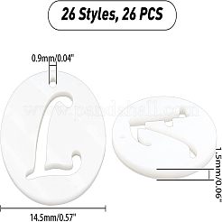 26 шт. 26 стиля природных пресноводных ракушек SHEL-FH0001-12
