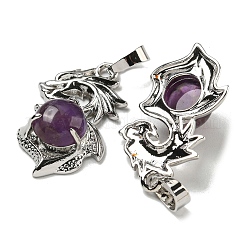 Подвески из натурального аметиста &nbsp;G-G111-01P-05