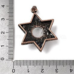 Подвески из натурального кварцевого кристалла «Звезда Давида»&nbsp;G-A297-06R-17