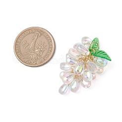 Прозрачные стеклянные подвески&nbsp;PALLOY-JF04758-01