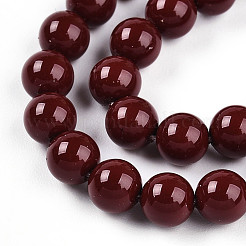 Выпечка из окрашенного перламутрового стекла жемчужные бусинки HY-N002-5mm-D01