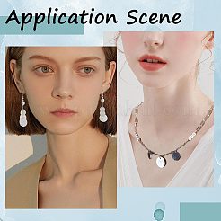 72 шт. 6 стиля подвески-ракушки из натуральной черной губной помады FIND-CN0001-20