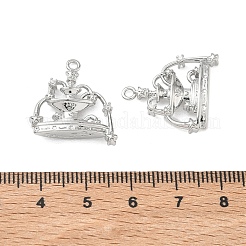 Messing micro pave klare zirkonia anhänger&nbsp;KK-K351-72P