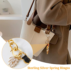 2 шт. 2 цвета 925 застежка-крутилка из стерлингового серебра&nbsp;STER-FH0001-09