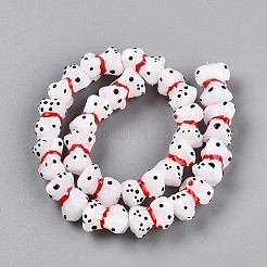 Эмалевые бусины ручной работы в технике лэмпворк LAMP-N029-01I