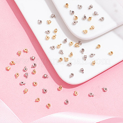 60 шт. 2 цвета латунные обжимные бусины&nbsp;KK-AR0003-62