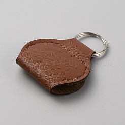 PU кожаный гитарный медиатор держатель брелок плектр сумка чехол поставки&nbsp;KEYC-WH0040-02B