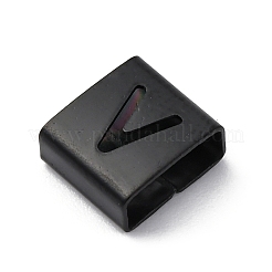 Placcatura ionica (ip) 304 acciaio inossidabile quadrato charms scorrevoli&nbsp;STAS-L132-14V-B