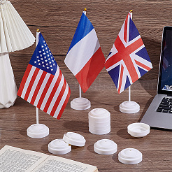 Mini portabandiera in plastica&nbsp;DIY-WH0899-749A