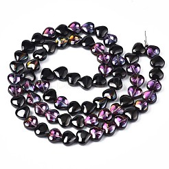 Стеклянные бусины с гальваническим покрытием &nbsp;X-EGLA-S188-14-C01