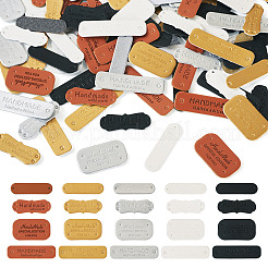 100 шт. 20 стиля этикеток из искусственной кожи&nbsp;PURS-TA0001-02