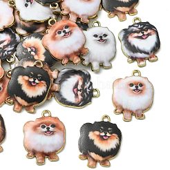 Подвески из сплава с принтом в 30 стилях ENAM-CJ0005-33