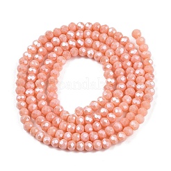 Стеклянные бусины с гальваническим покрытием  EGLA-A044-P2mm-A33