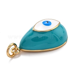 Латунь эмаль подвески&nbsp;KK-O140-01H-G