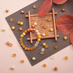 200шт 10 стилей стеклянных бусин GLAA-CJ0001-38