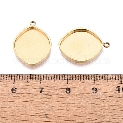 Cabochon-Anhängerkomponente aus Edelstahl 304&nbsp;STAS-Q113-18D-G