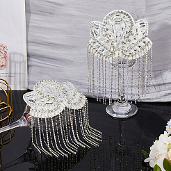 2 шт. кисточка с цветочным узором и стразами с фетровыми эполетами&nbsp;FIND-FH0011-95A