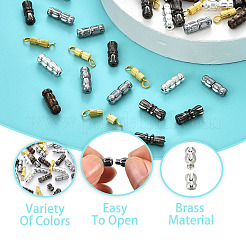 50шт 5 стиля латунные винтовые застежки&nbsp;KK-YW0002-44