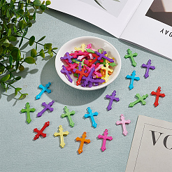 50 шт. Непрозрачные акриловые подвески SACR-LP0001-03