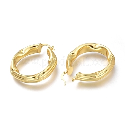 Orecchini a cerchio in ottone&nbsp;EJEW-H104-14G